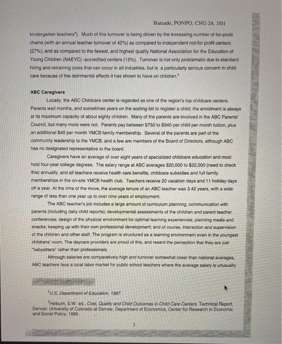 Read the case study ABC Childcare, present and