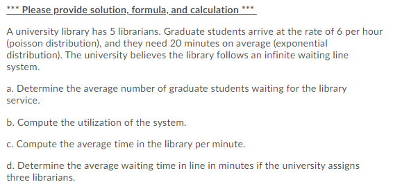 * Please provide solution, formula, and