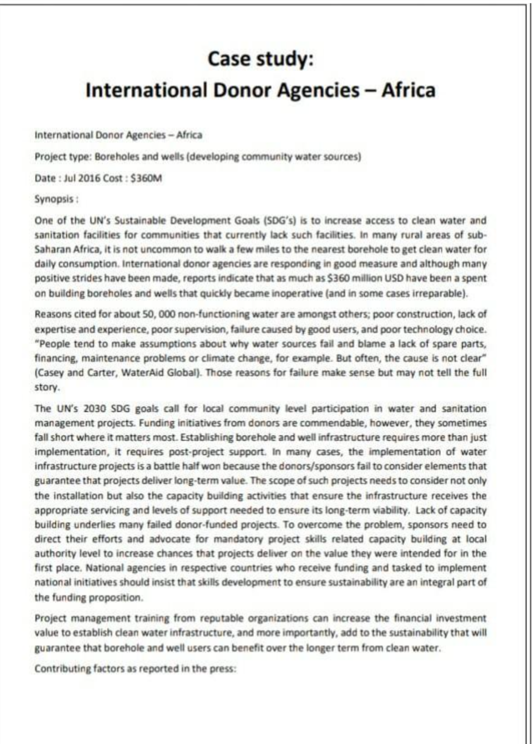 please read the case study and then explain the