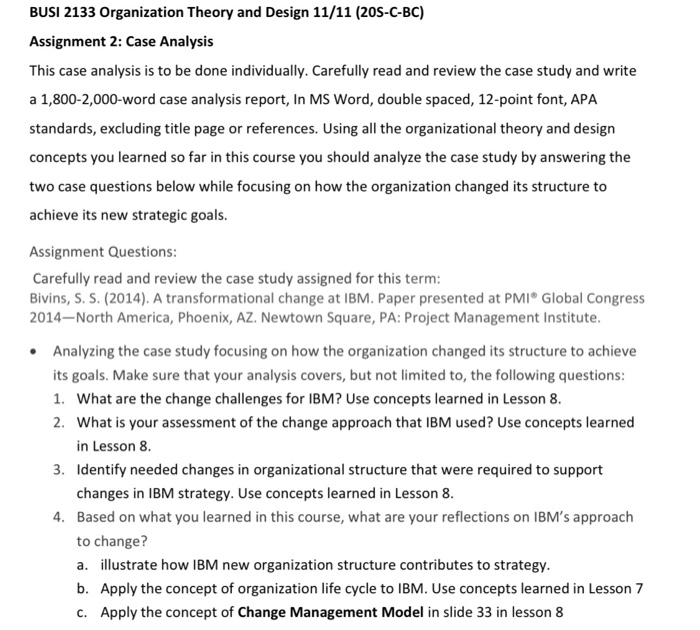 please Read this case and answer the questions