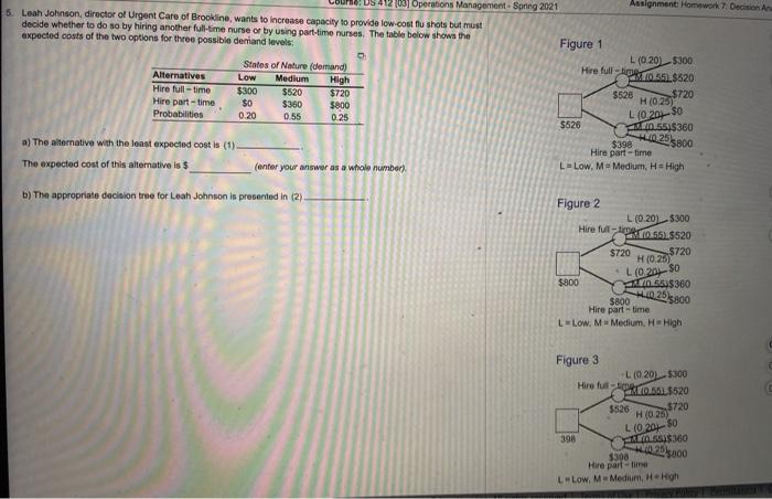 Assignment Homework 7. Decision 103] Operations