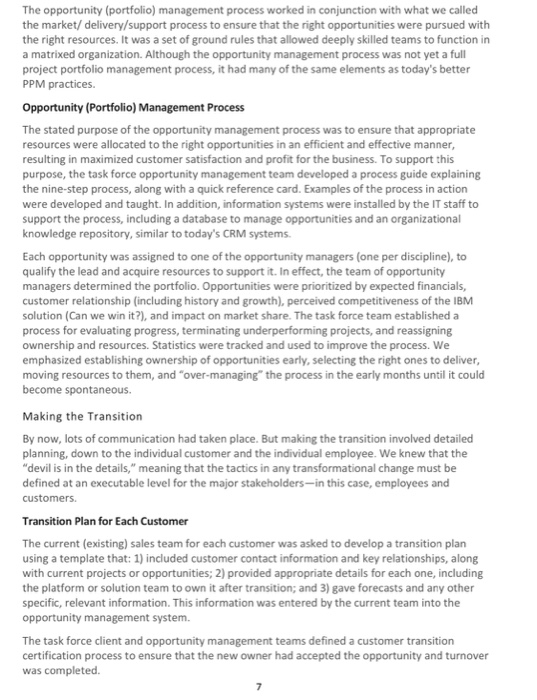 please Read this case and answer the questions