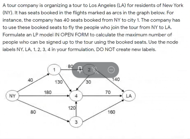 A tour company is organizing a tour to Los