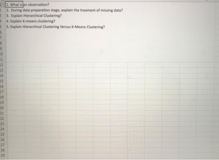 H Consider the below data which is based on a