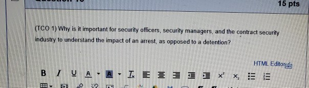 15 PLS (TCO 1) Why is it important for security