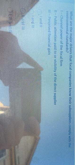 What are the major drivers that focal companies