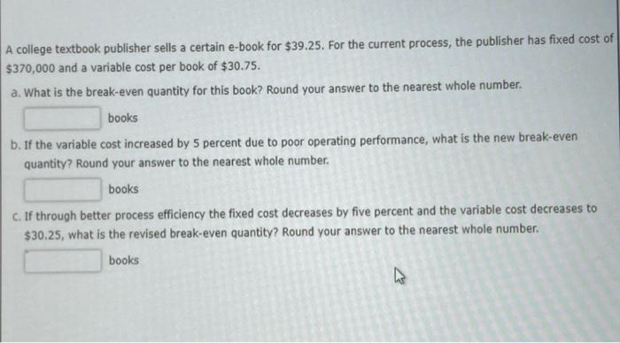 A college textbook publisher sells a certain