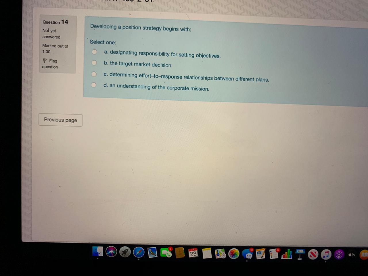 Question 14 Not yet answered Developing a