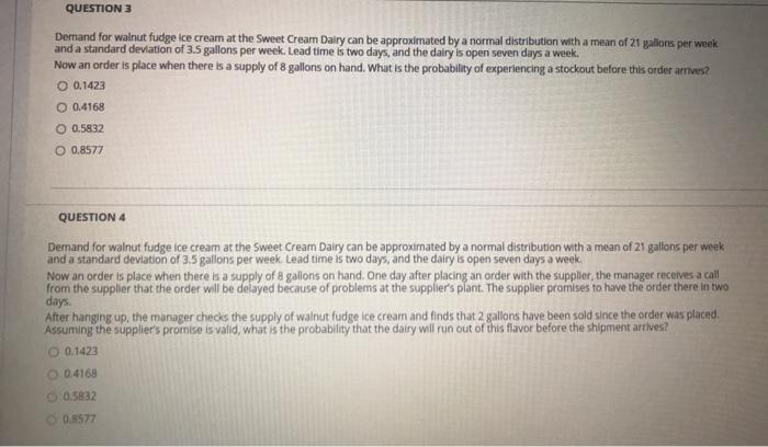 need help with these questions! QUESTION 3 Demand