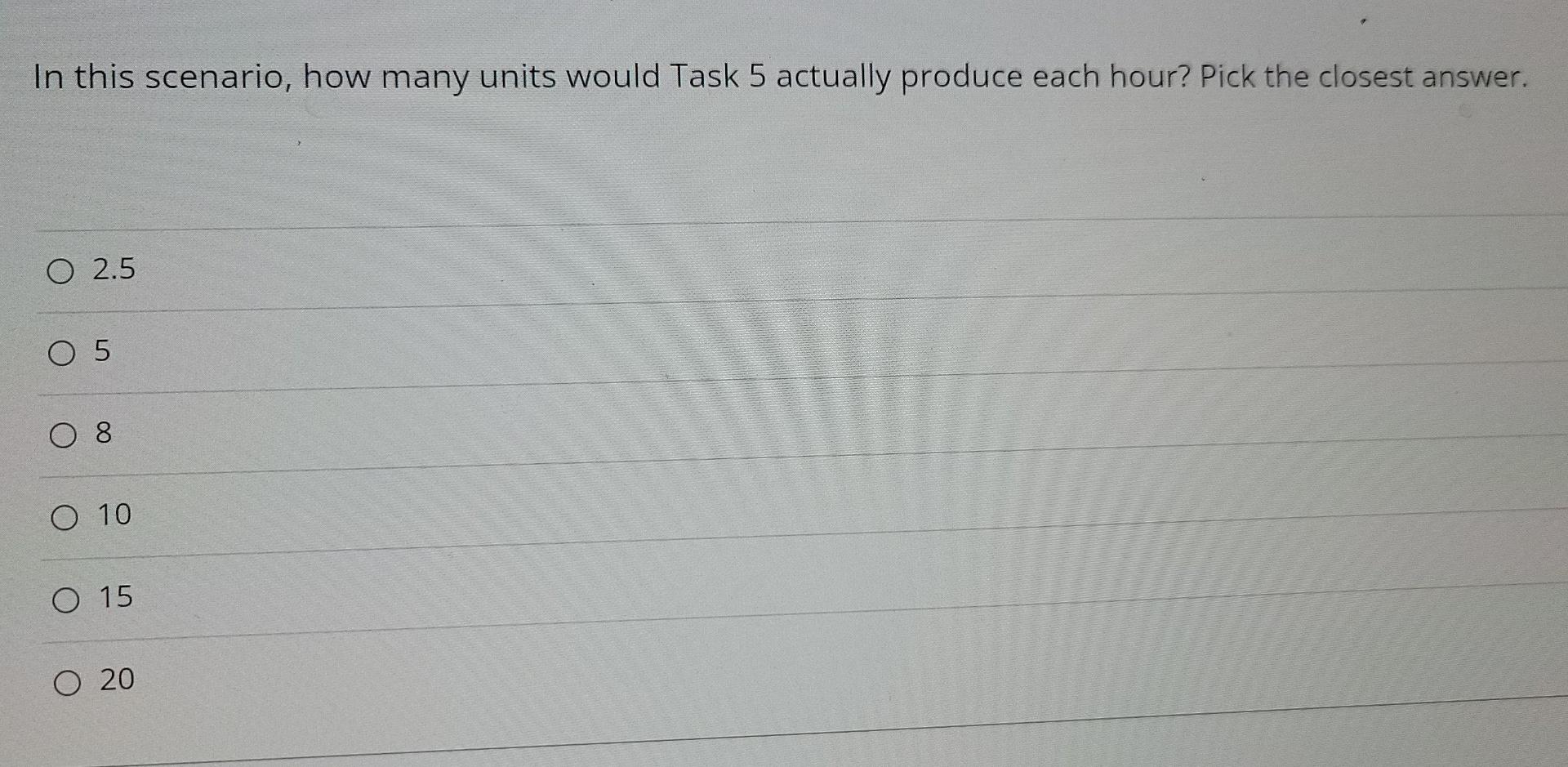 Scenario C: Suppose you are given the process