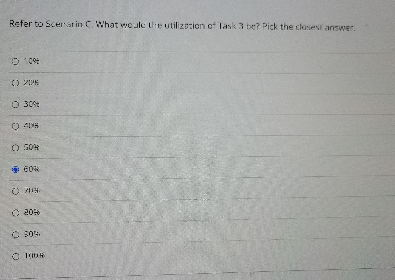 Scenario C: Suppose you are given the process