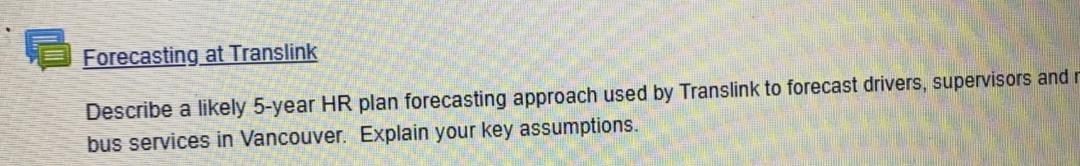 human resources management course Forecasting at