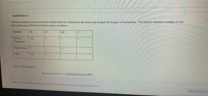 quickly please QUESTION 11 3 points Sur A