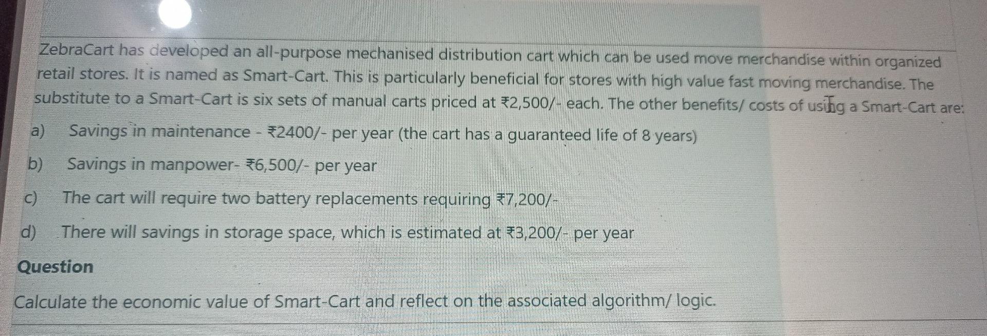 ZebraCart has developed an all-purpose mechanised