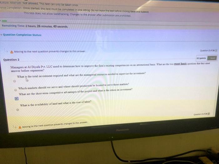 Attem Nowed. This test can ray be taken once e