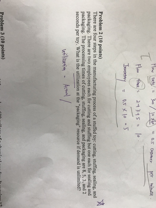 flow rate. = 300 / 1 x6 = 0.5 customer per