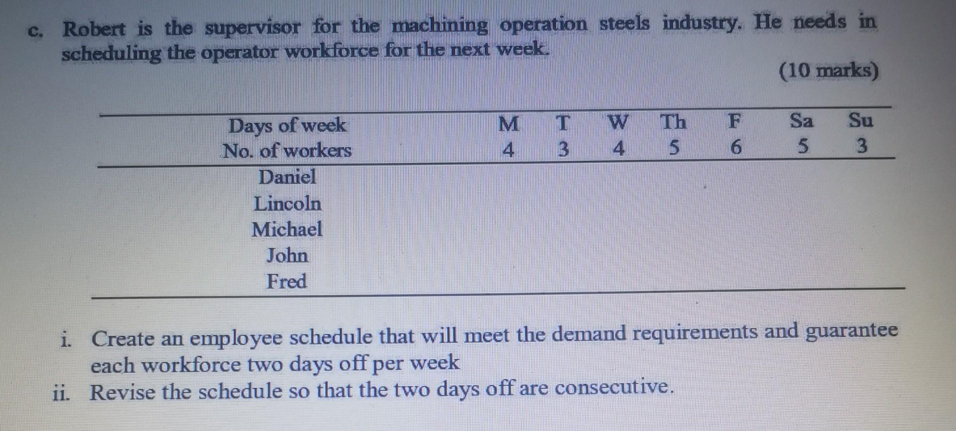 Production and operation management subject.