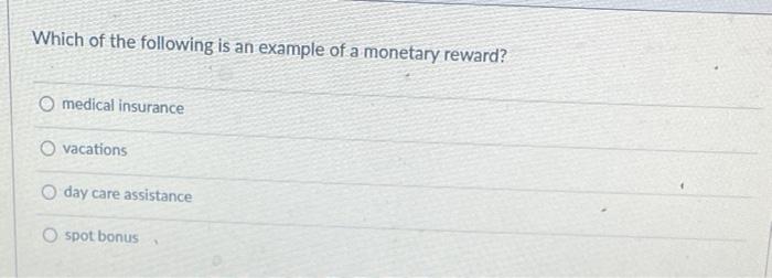 Which of the following is an example of a