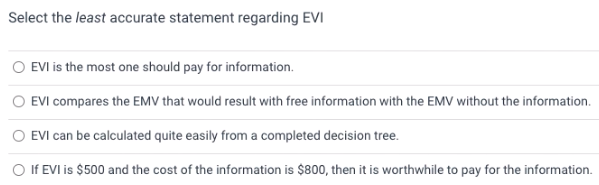 1) 2) Select the least accurate statement