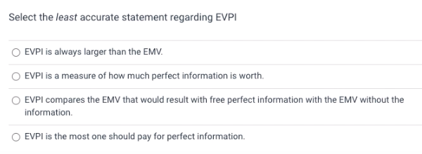 1) 2) Select the least accurate statement