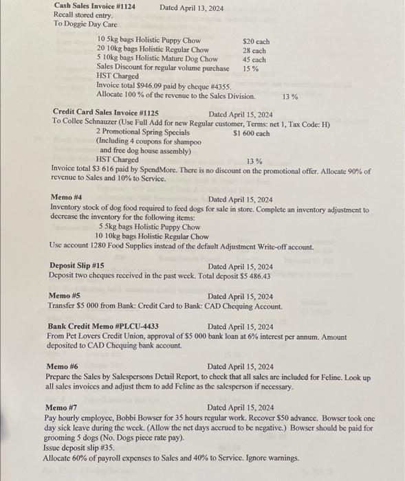 Cheque Purchase Invoice \#FW-04-18 Dated April 2,
