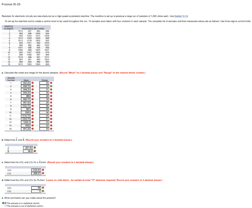Please help me correct this. Thanks Problem 10-25