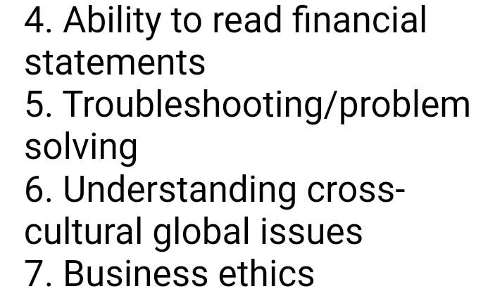 Look at other core competencies of an effective