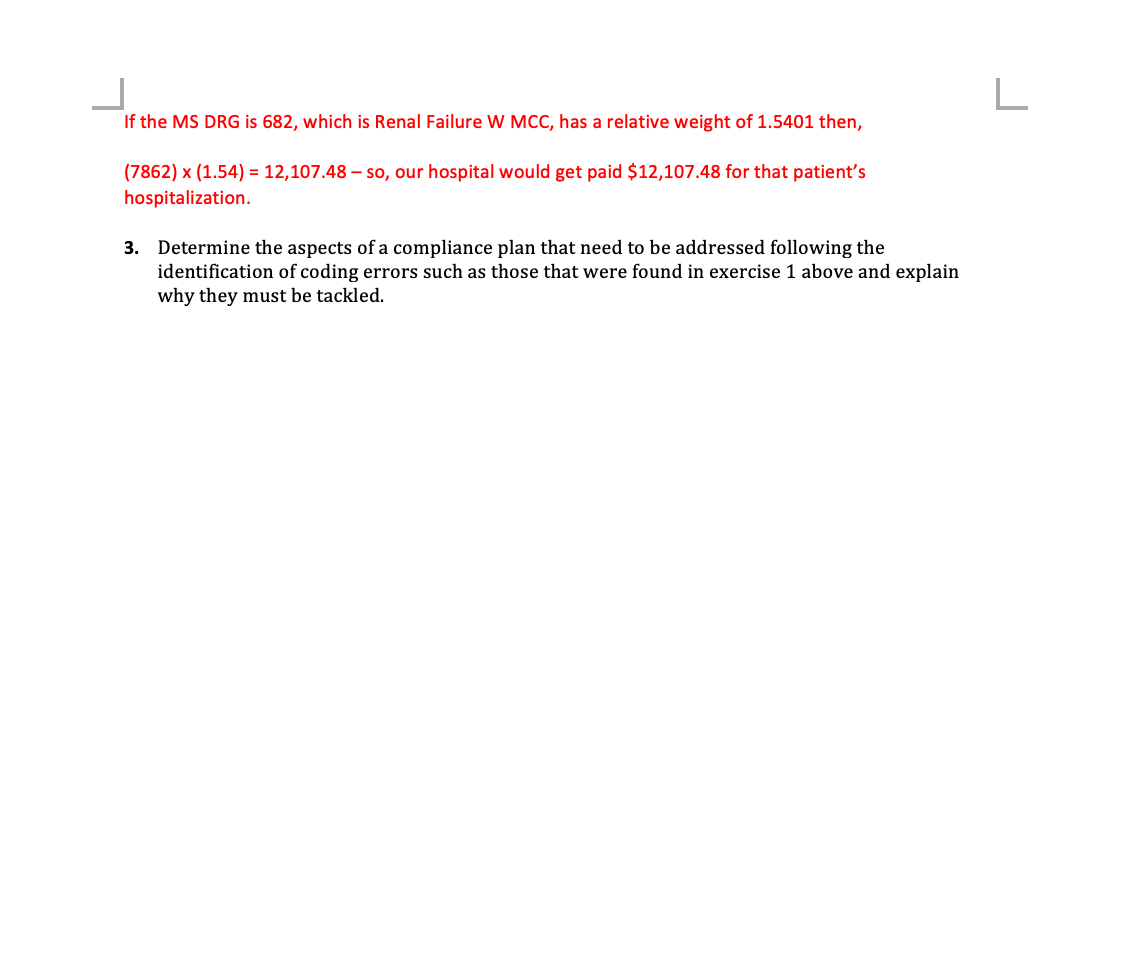 #3 Please! L Case Mix Management and Compliance