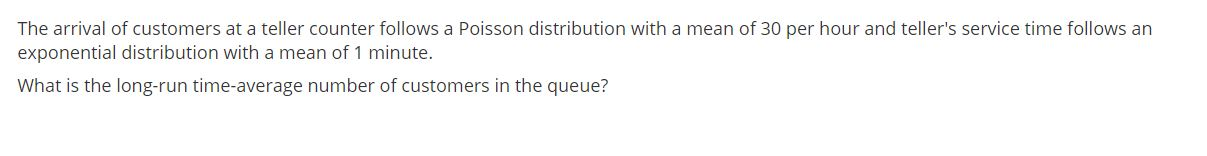 The arrival of customers at a teller counter
