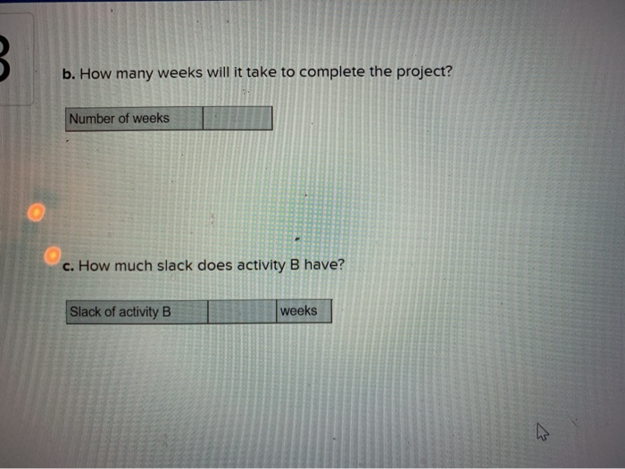 3 Problem 5-7 (Algo) The following activities are