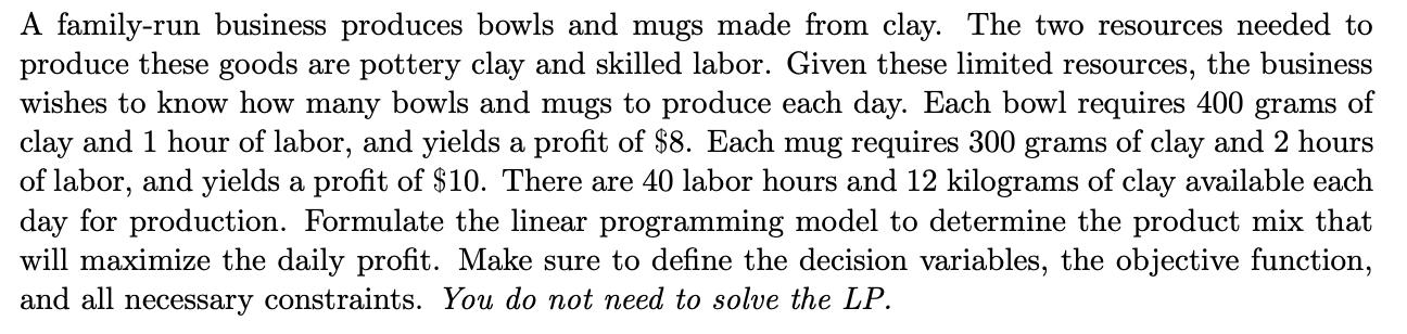 A family-run business produces bowls and mugs