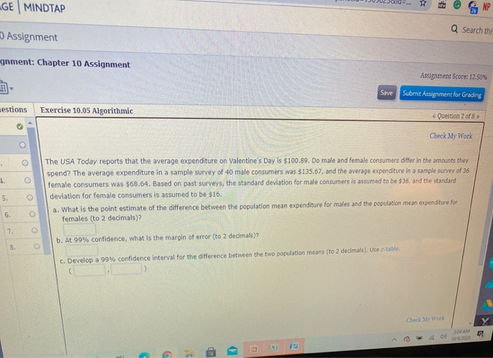 GE MINDTAP Q Search the Assignment gnment: