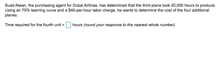 Please show work thank you. -Time (hours) & cost