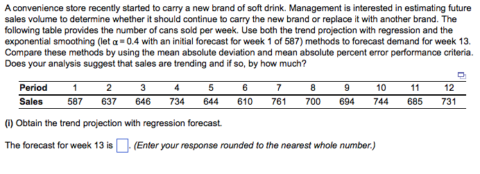 please show how to find MAD and MAPE A