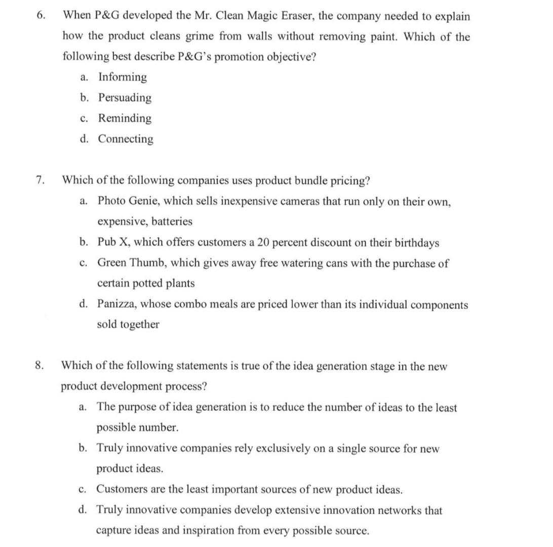 6. When P&G developed the Mr. Clean Magic Eraser,