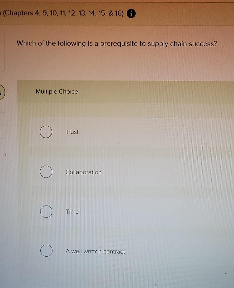 (Chapters 4, 9, 10, 11, 12, 13, 14, 15, & 16) i