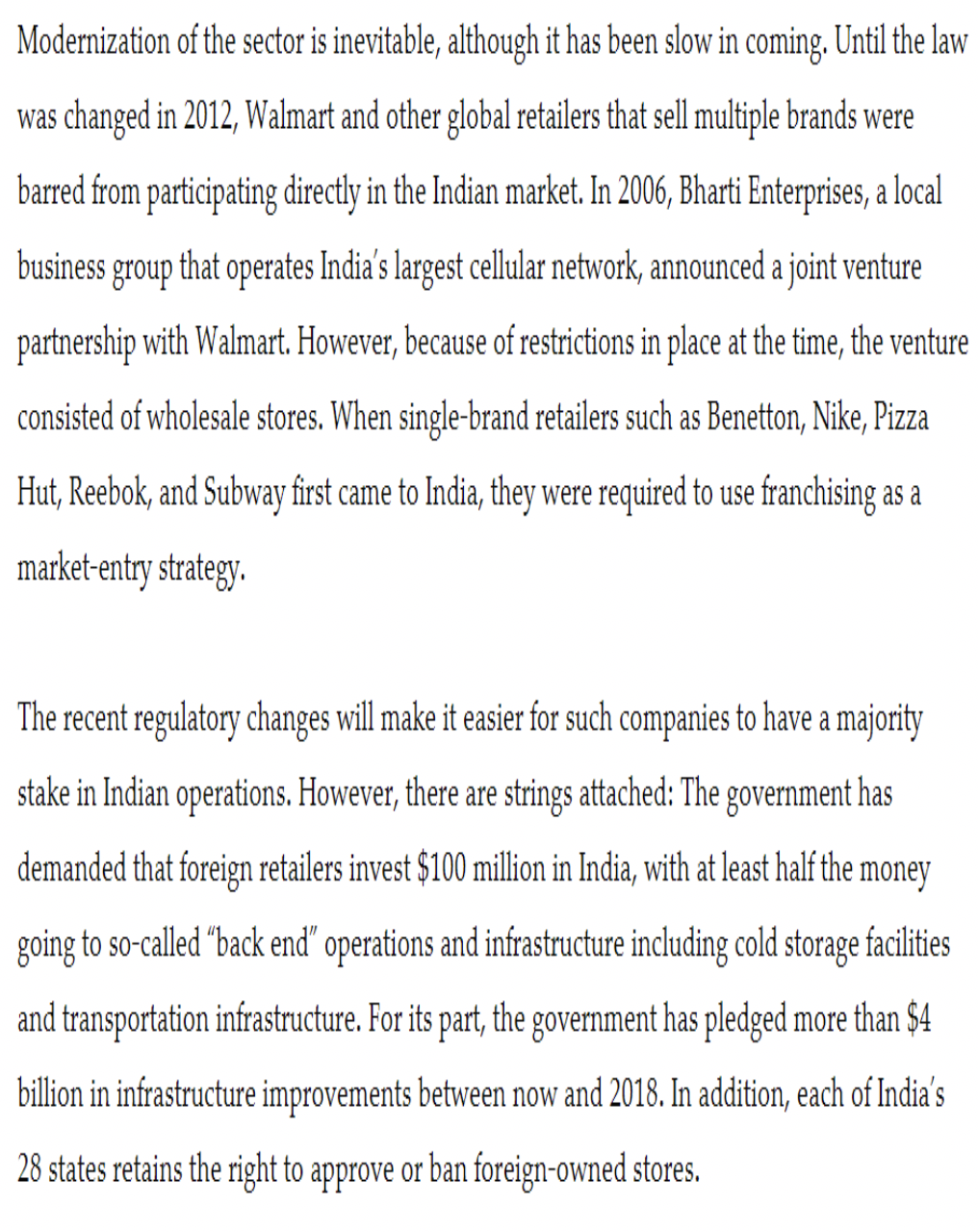 Case 12-1 Can Walmart Crack the Retail Code in