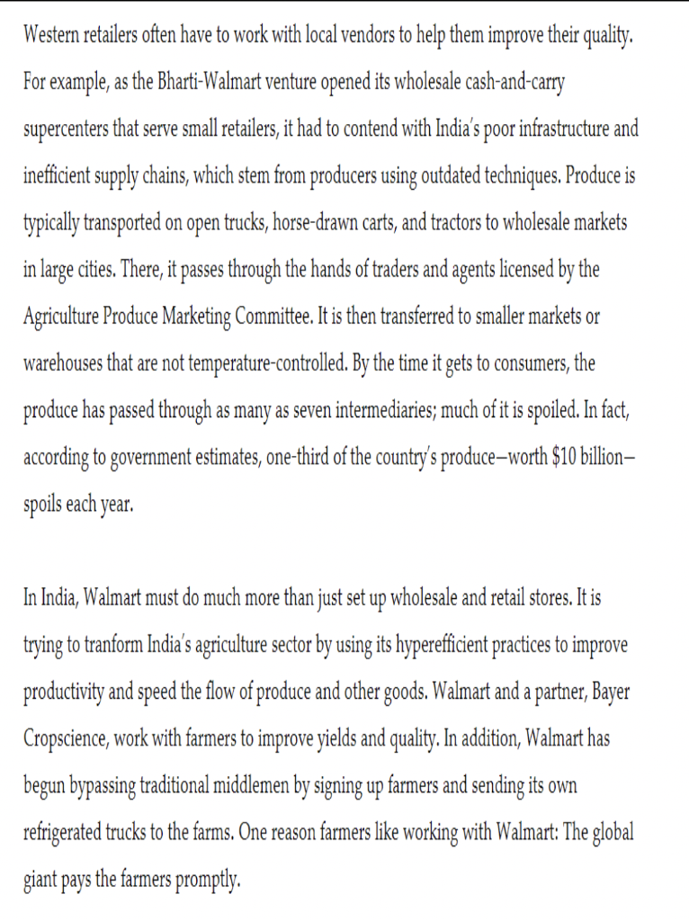 Case 12-1 Can Walmart Crack the Retail Code in