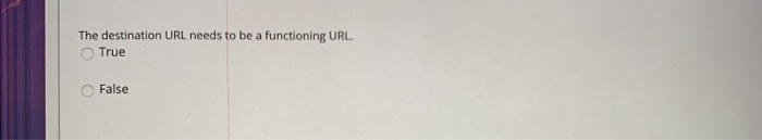 internet marketing The destination URL needs to