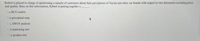 Robert is placed in charge of questioning a