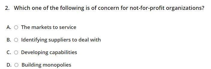 2. Which one of the following is of concern for