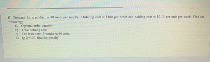 5- circle answer 5-circle answer 5 - Demand for a