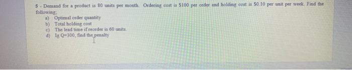 5- circle answer 5-circle answer 5 - Demand for a