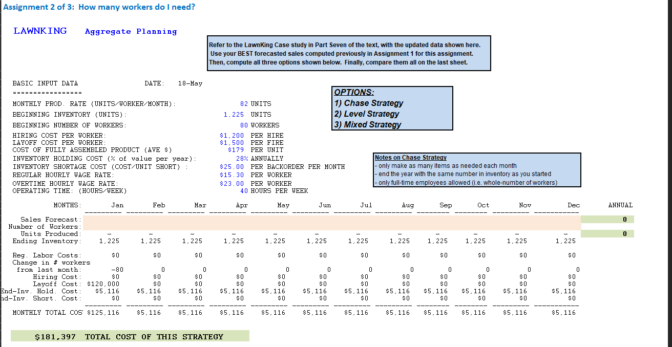 Assignment 2 of 3: How many workers do I need?