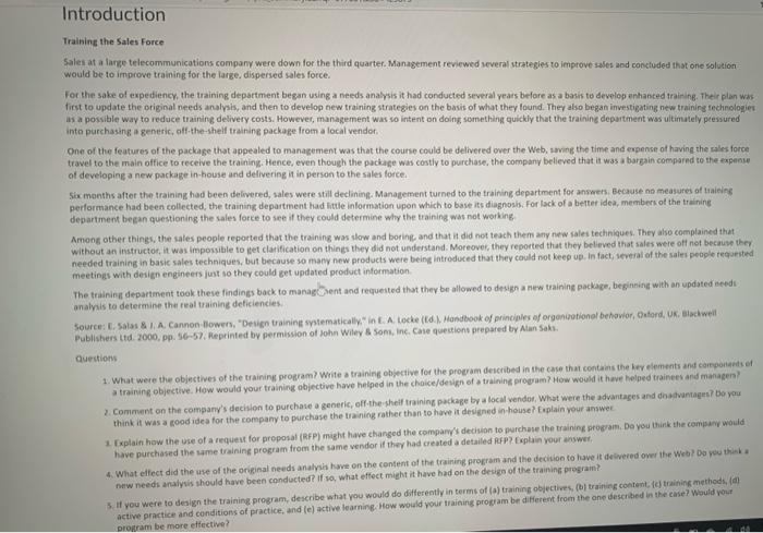 3. Explain how the use of a request for proposal
