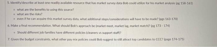 5. Identify/describe at least one readily