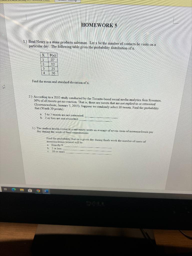 HOMEWORK 5 1.) Brad Henry is a stone products