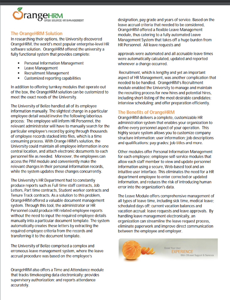 Write a brief summary of the Case Study? (300