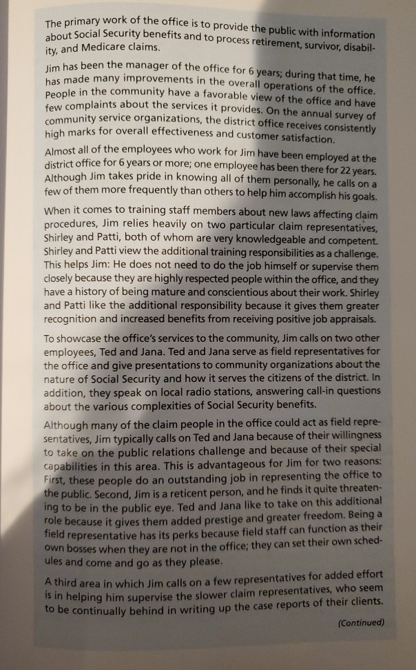 CASE 7.3 Taking on Additional Responsibilities