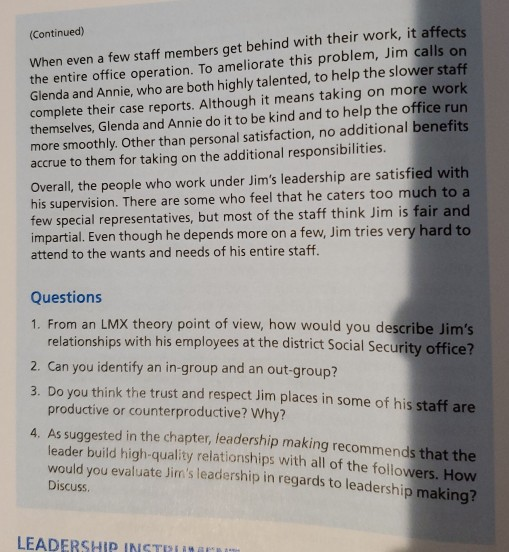 CASE 7.3 Taking on Additional Responsibilities